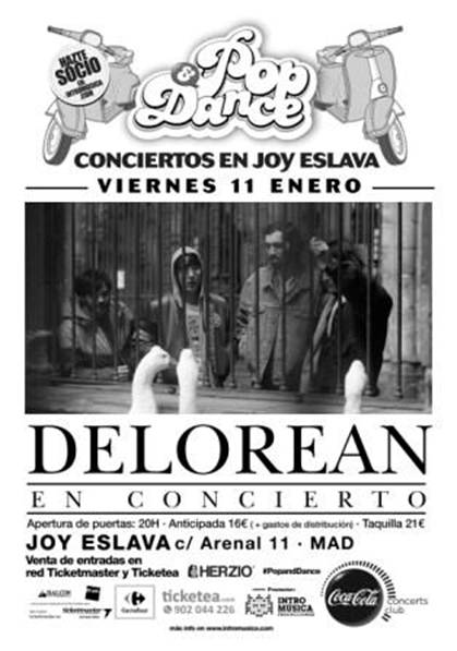 Delorean Concierto Madrid 2013