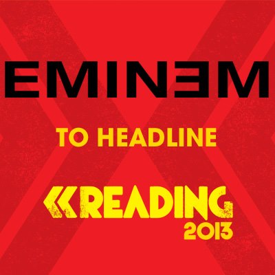 Reading 2013 Line Up Eminem